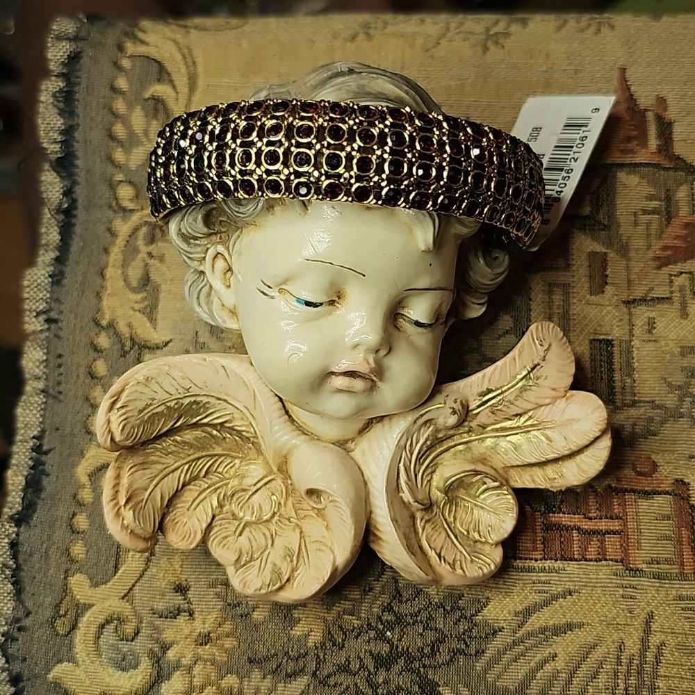 Miriam Haskell Ruby Rhinestone Bracelet - image 1